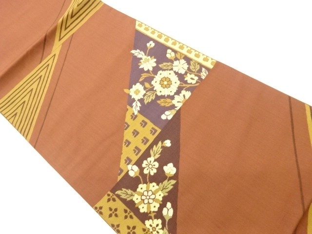 JAPANESE FUKURO OBI / WOVEN GEOMETRIC